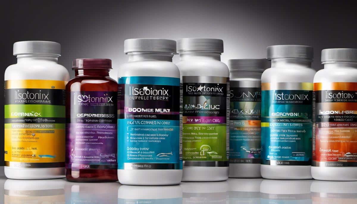 An image of Isotonix supplements promoting energy and overall health